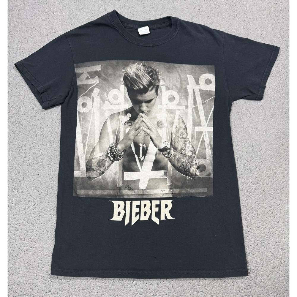 Gildan Justin Bieber Purpose Tour Shirt Mens S Black Graphic Band Tee Concert
